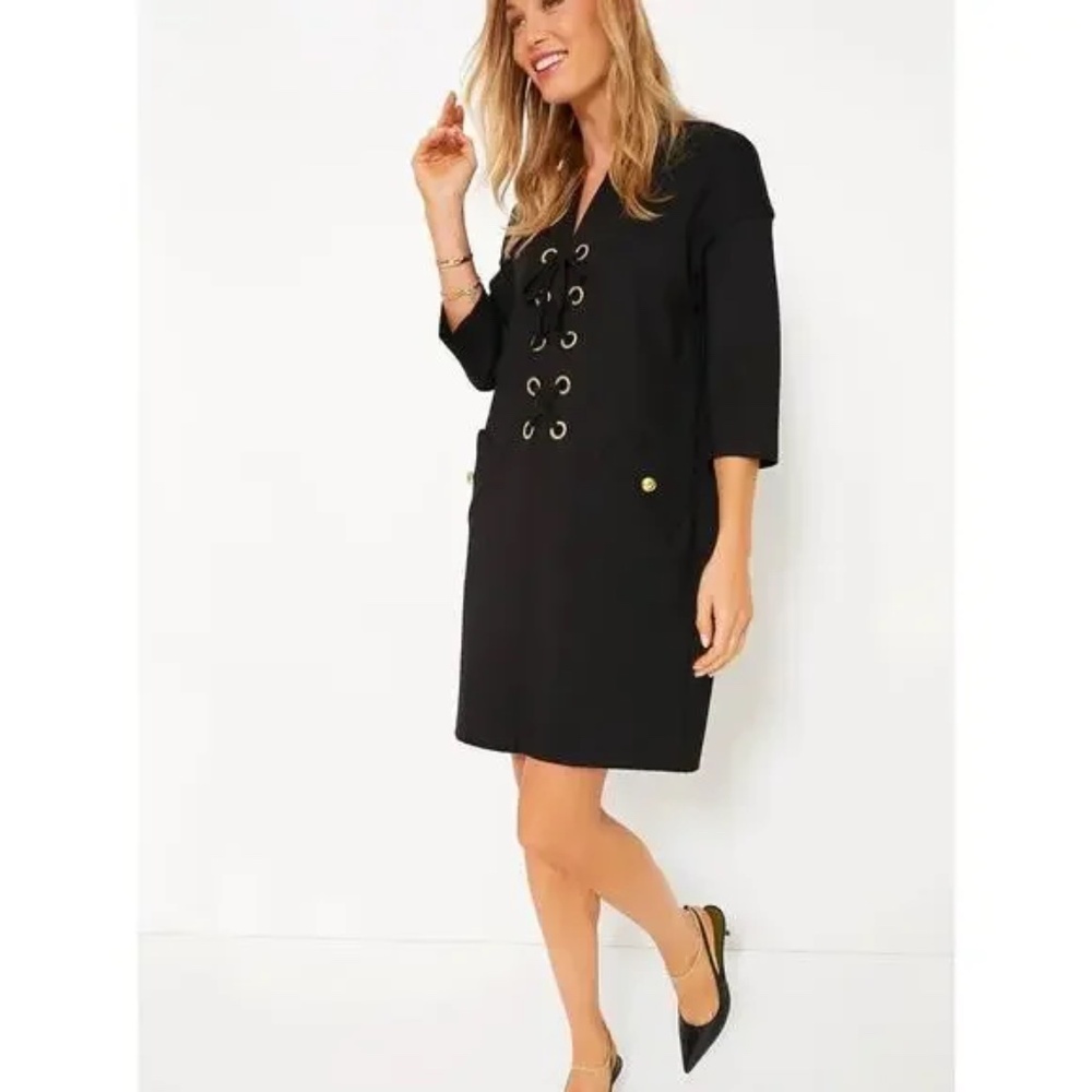 Tuckernuck Black Ellington Mini Dress (Size XXS)